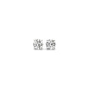 1/2 cttw Lab Grown Round Diamond Stud Earrings 14k White Gold (G/VS2)