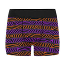 Orange and Purple Spooky Stripes Boxer Briefs