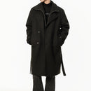 Double Breasted Men's Mid-length Over-the-knee High-grade Trench Coat