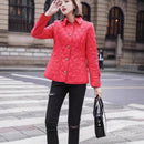 Women's Slim-Fit Diamond-Quilted Cotton Padded Jacket