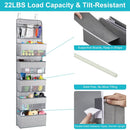 2Pcs Over The Door Organizer 6 Tier Hanging Basket Detachable Behind Door Hanging Pantry Tilt-Resistant for Bathroom Bedroom