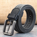 Men's Pin Buckle Polyester Canvas Belt