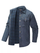 Men's Snap Down Long Sleeve Jacket
