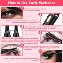 2 In 1 Clip Comb Heated Eyelash Curler Electric Mini Lash Curler Natural Eye Lash Makeup Tool with 3 Temp Settings 15Mins Shutdown