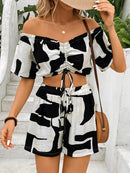 Summer Casual Shorts Suit Two-Piece Set