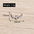 Electroplated Hollow Love Angel Wings Pendant