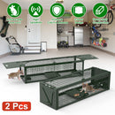 2-Pack Humane Live Rat Trap Cage with Dual Doors