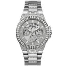 Guess Men's Trend Silver Tone Multi-function
