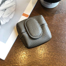 Women's Buckle Coin Purse First Layer Cowhide