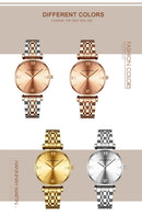 Women's Solid Stainless Steel Band Watch