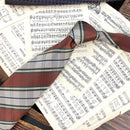Retro Coffee Color Orange Red Striped Tie Hand Hit 8CM Men