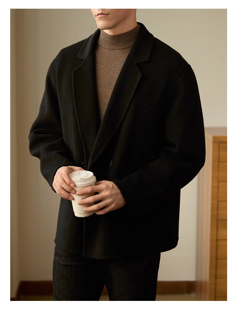 Double-sided Woolen Coat Men's High-end Business Leisure