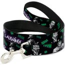 Dog Leash - Joker DIE LAUGHING! HAHA Black/Purple/Green