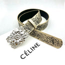 Punk-style Personalized Vintage Embossed Hollow-out Womens Belt