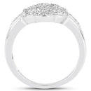 14K Yellow Gold Plated 0.29 Carat Genuine White Diamond .925 Sterling Silver Ring