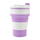 Folding Collapsible Mug with Cover for Coffee and Travel