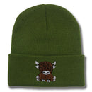 Cartoon Long Hair Yak Knitted Hat Winter Warm Wool