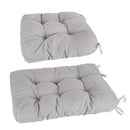 2Pcs Waterproof Rocking Chair Cushion Upper And Lower Back And Seat Sets with Non-Slip Ties Oxford Cloth Surface Polyester Filling Comfortable for Ind
