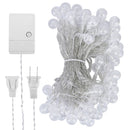 32.8Feet Globe String Lights 100 Ball LED Fairy Lamps IP44 Waterproof Decorative Lights with 8 Lighting Modes for Garden Lawn Patio