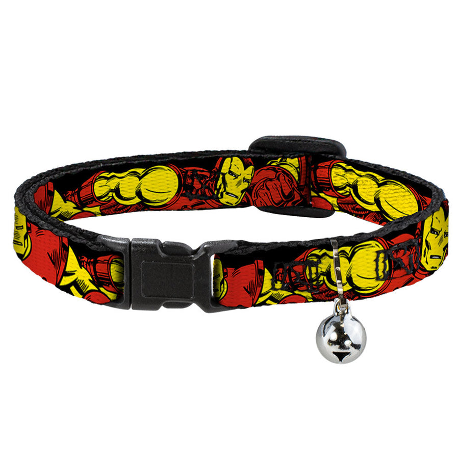 Cat Collar Breakaway - THE INVINCIBLE IRON MAN Action Poses Black Red Yellow