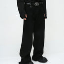 American High Street Simple Wind Black Loose Casual Jeans