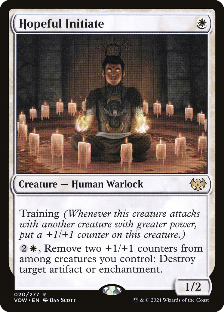 Hopeful Initiate (VOW-020) - Innistrad: Crimson Vow Foil