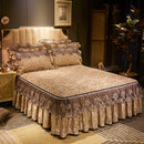 Detachable Skirt Non Slip Bed Cover Dustproof