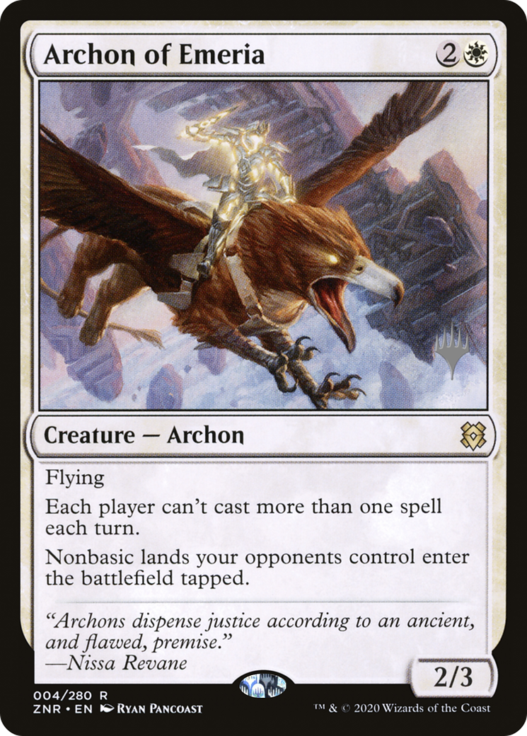 Archon of Emeria (PPZNR-004) - Zendikar Rising Promos Foil