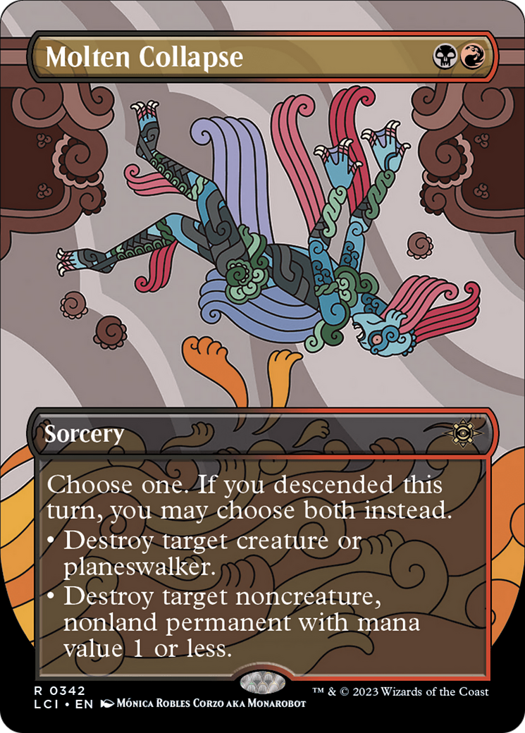 Molten Collapse (LCI-342) - The Lost Caverns of Ixalan (Borderless) Foil