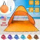 Pop Up Beach Tent Sun Shade Shelter Anti-UV Automatic Waterproof Tent Canopy for 2/3 Man w/ Net Window Storage Bag for Outdoor Beach Camping Fishing P