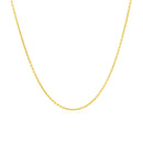 14k Yellow Gold Round Cable Link Chain 1.1mm