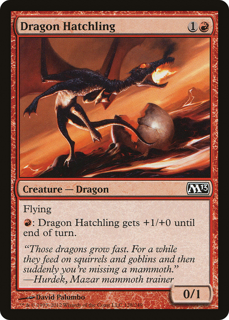 Dragon Hatchling (M13-128) - Magic 2013 Foil