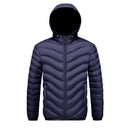 Mens Fleece-lined Cotton-padded Coat