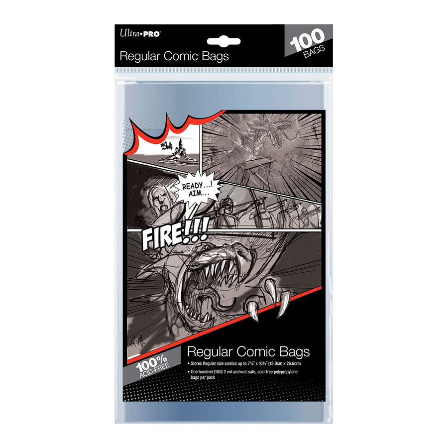 Ultra PRO: Comic Bags - Regular Size (7-1/8