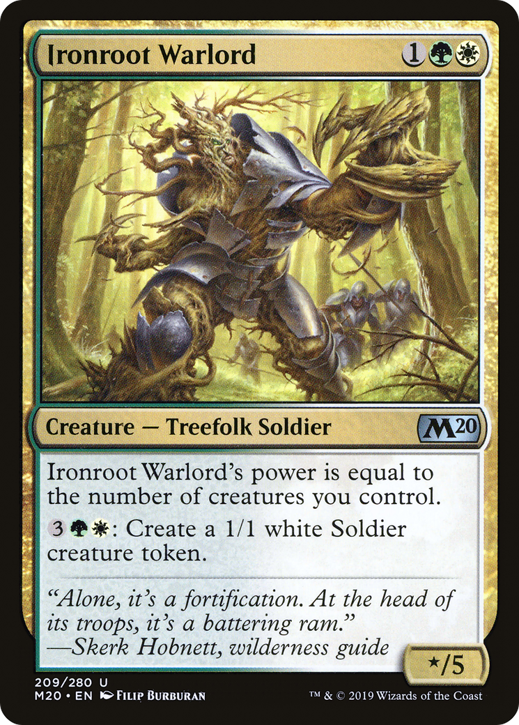 Ironroot Warlord (M20-209) - Core Set 2020 Foil