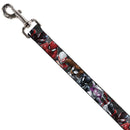 Dog Leash - 6-Spider Hero Action Poses Grays