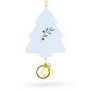 Our First Christmas Together Tree with Wedding Rings Resin Christmas Ornament