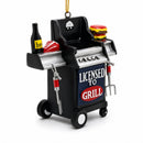 Licensed To Grill BBQ Grill Resin Christmas Ornament