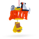 Fixer Word with Tools and Gloves Resin Christmas Ornament