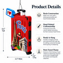 Paris Travel Souvenir Suitcase Eiffel Tower Resin Christmas Ornament