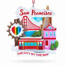Golden Gate Bridge Cable Car San Francisco Resin Christmas Ornament