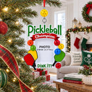 Pickleball Champion Dink It Picture Frame Resin Christmas Ornament