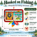 Bear's Fishing License With Lures Resin Christmas Ornament