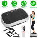 Vibration Exercise Machine With Resistant Bands Remote Control Whole Body Vibration Platform Workout Equipment Home Fitness Training Equipment For Wei