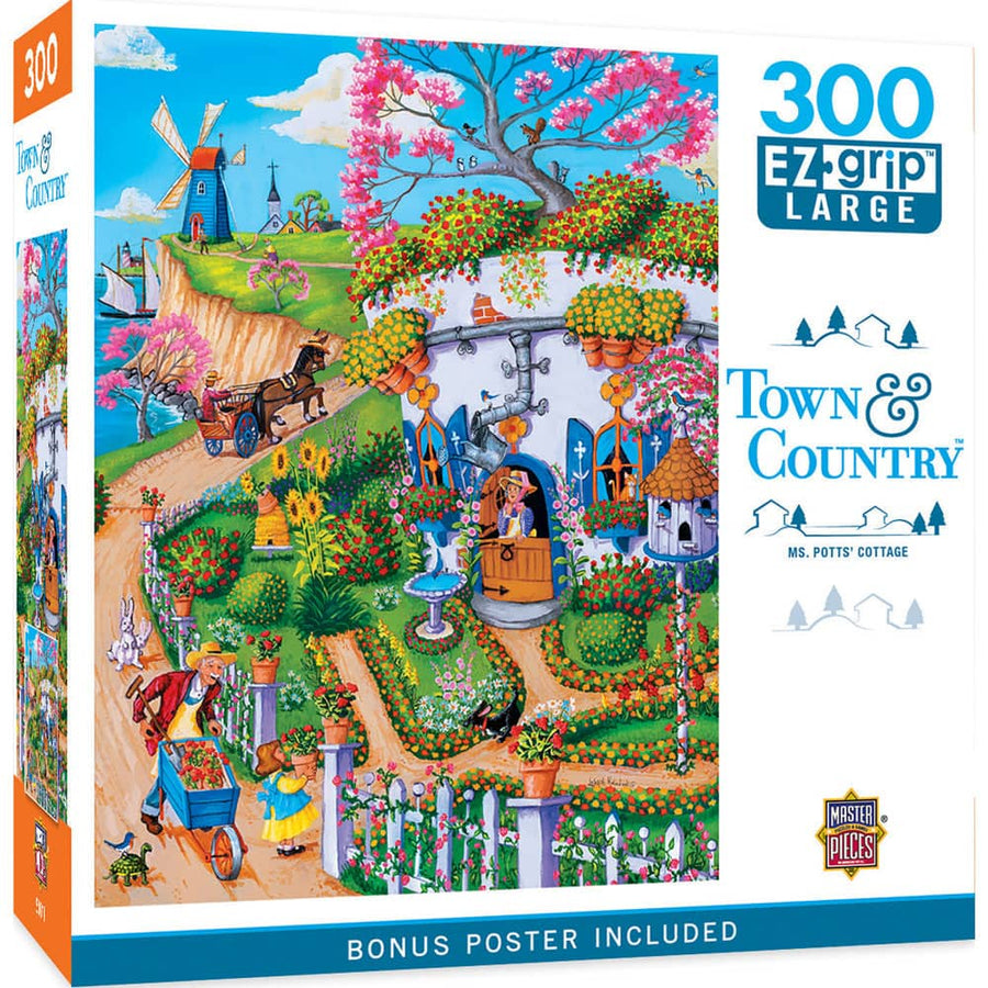 Town & Country - Ms. Potts' Cottage 300 Piece EZ Grip Jigsaw Puzzle