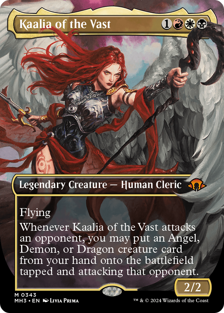 Kaalia of the Vast (Borderless) (0343) (MH3-343) - Modern Horizons 3 (Borderless)