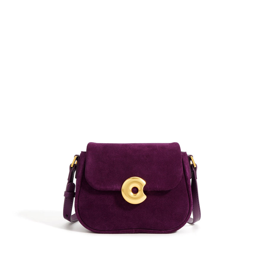 Retro Genuine Leather Saddle Crossbody Bag