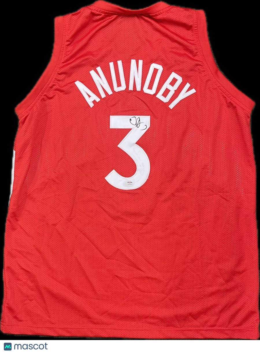 OG Anunoby Signed Jersey PSA Toronto Raptors Autographed