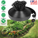 32.8FT Non-Digging Plastic Garden Edging Kit Plastic Garden Border with 30 Spikes 2In Tall Border Edging for Garden Lawn Yard Flower Beds