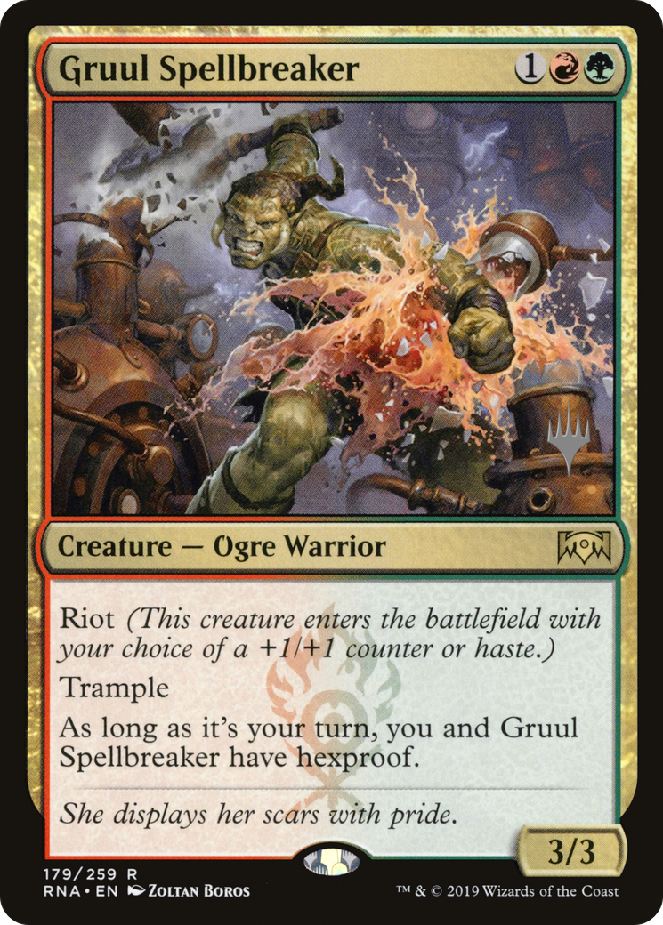 Gruul Spellbreaker (PPELD-179P) - Ravnica Allegiance Promos Foil